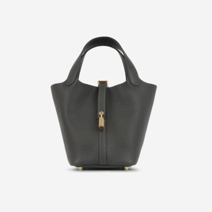 Picotin 18 - Dark Bronze Clemence | Gold Hardware